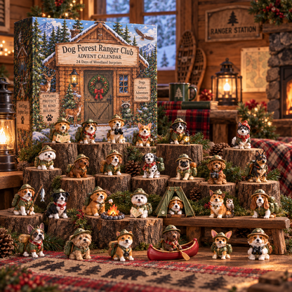 2026 Dog Forest Ranger Club Advent Calendar 🐶🌲 – 24 Days of Woodland Adventures
