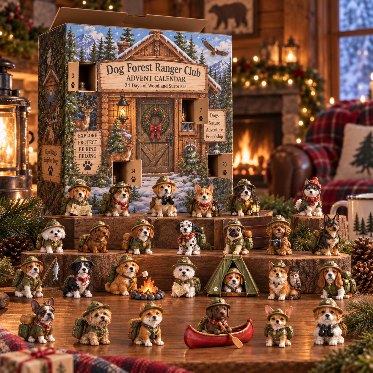 2026 Dog Forest Ranger Club Advent Calendar 🐶🌲 – 24 Days of Woodland Adventures