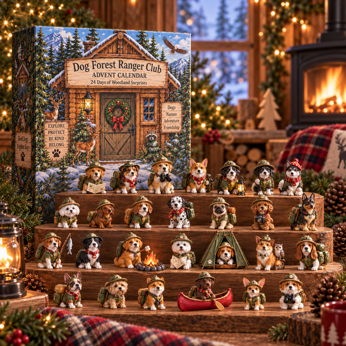 2026 Dog Forest Ranger Club Advent Calendar 🐶🌲 – 24 Days of Woodland Adventures