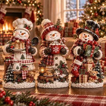 🥞 Christmas Morning Snowmen Collection | 3 Cozy Holiday Characters