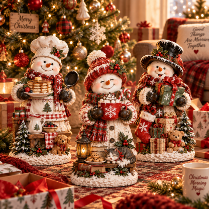 🥞 Christmas Morning Snowmen Collection | 3 Cozy Holiday Characters