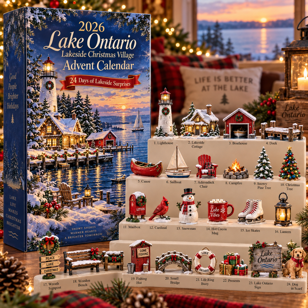 2026 Lake Ontario Christmas Village Advent Calendar 🎄🏡 – 24 Days of Lakeside Holiday Surprises