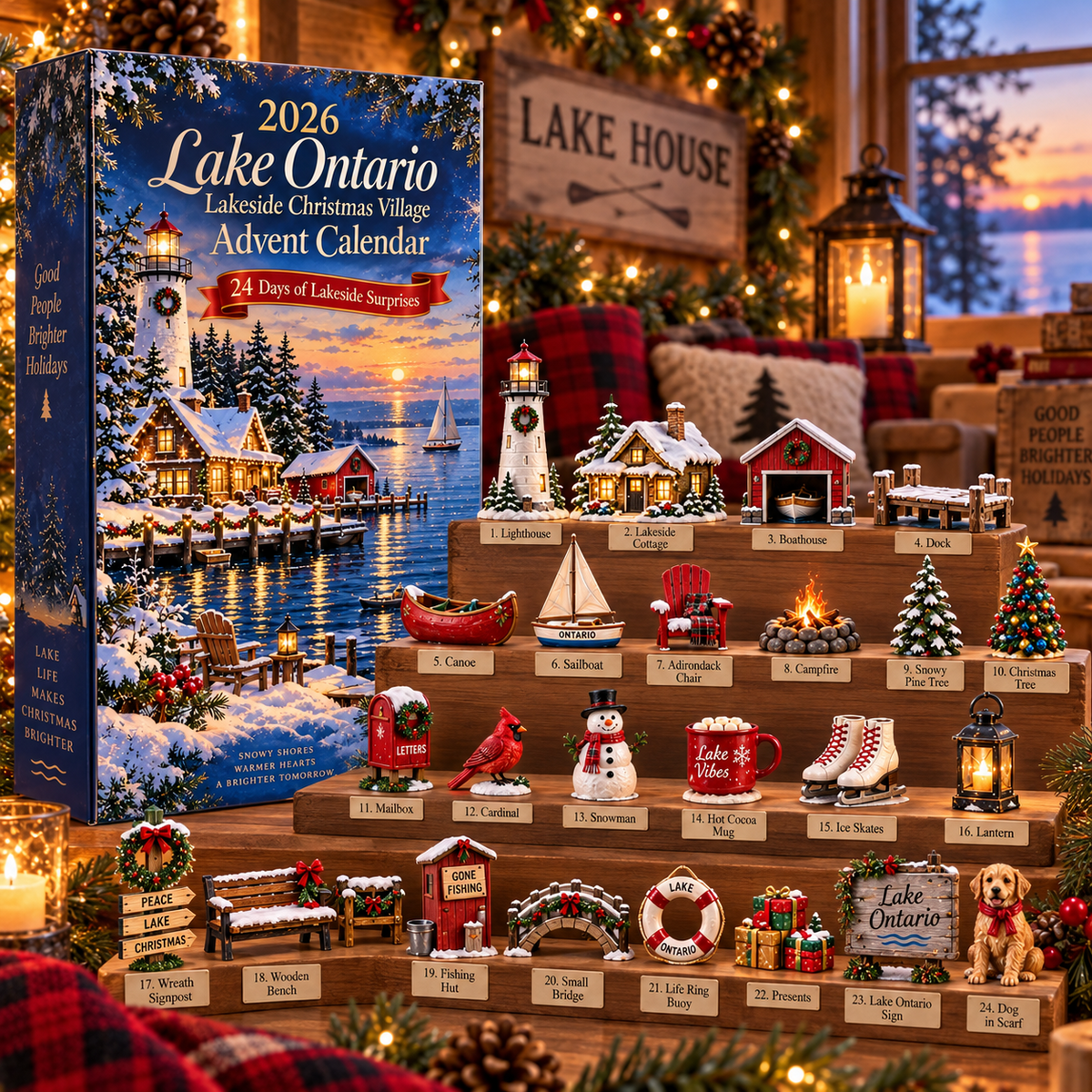 2026 Lake Ontario Christmas Village Advent Calendar 🎄🏡 – 24 Days of Lakeside Holiday Surprises