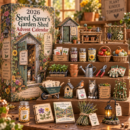 🎄 2026 Seed Saver’s Garden Shed Advent Calendar 🌱 – 24 Days of Gardening Surprises