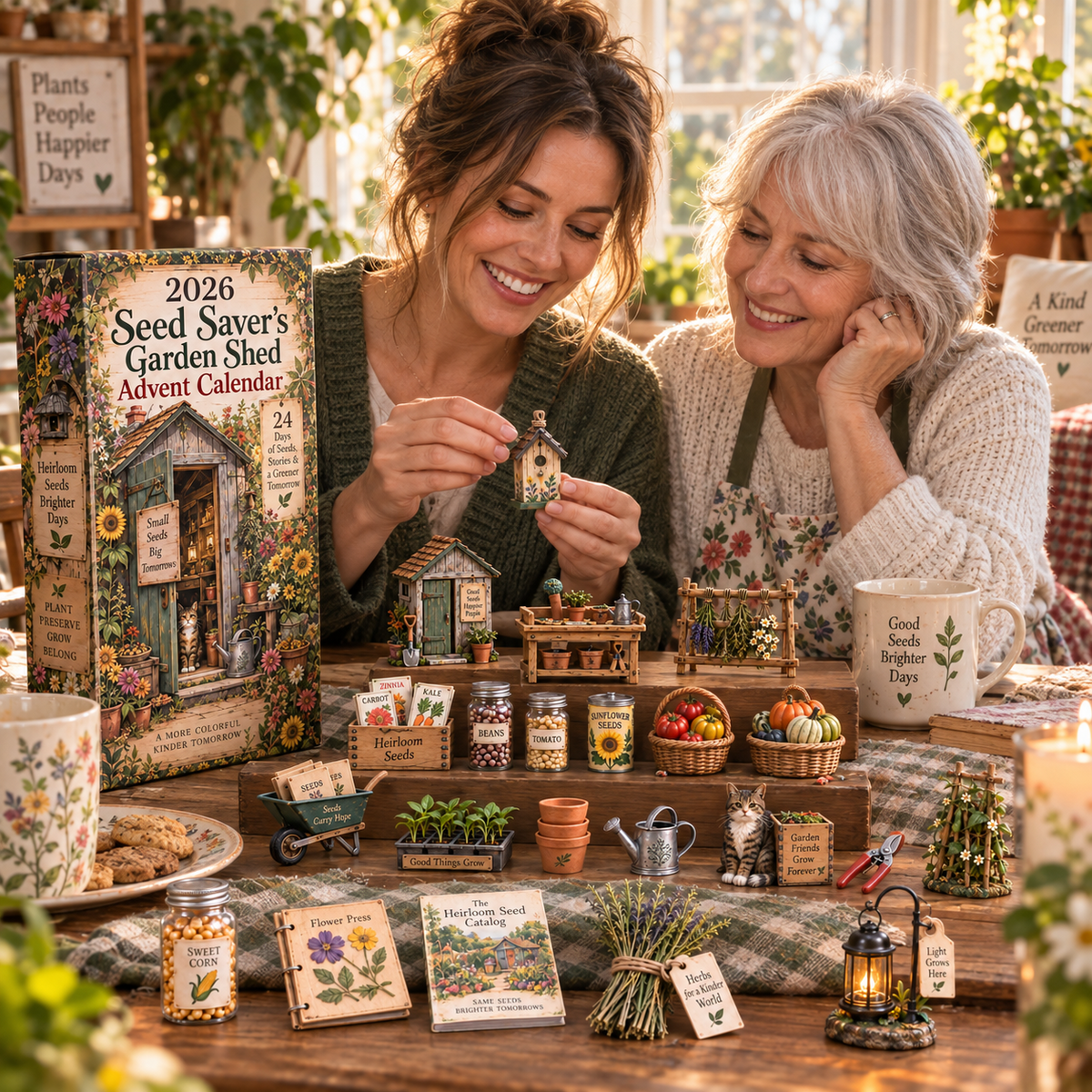 🎄 2026 Seed Saver’s Garden Shed Advent Calendar 🌱 – 24 Days of Gardening Surprises