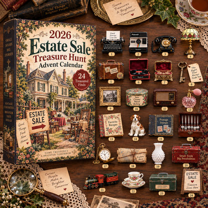 🎄 2026 Estate Sale Treasure Hunt Advent Calendar 🏡🔎 – 24 Days of Vintage Finds & Surprises