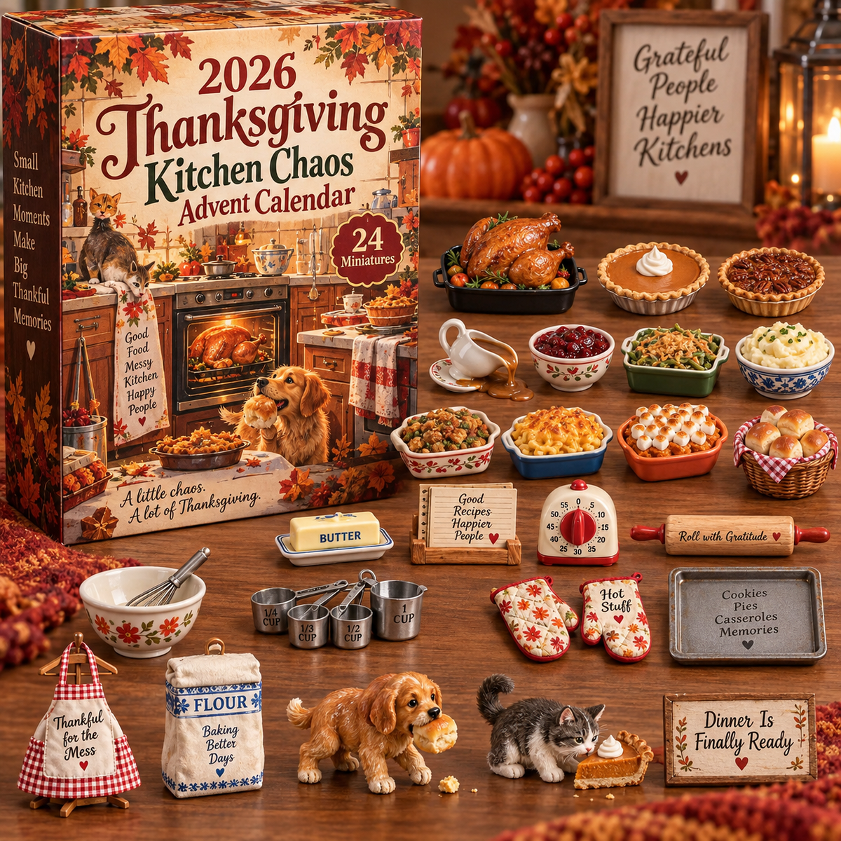 🦃 2026 Thanksgiving Kitchen Chaos Advent Calendar 🍂 – 24 Days of Festive Cooking Surprises