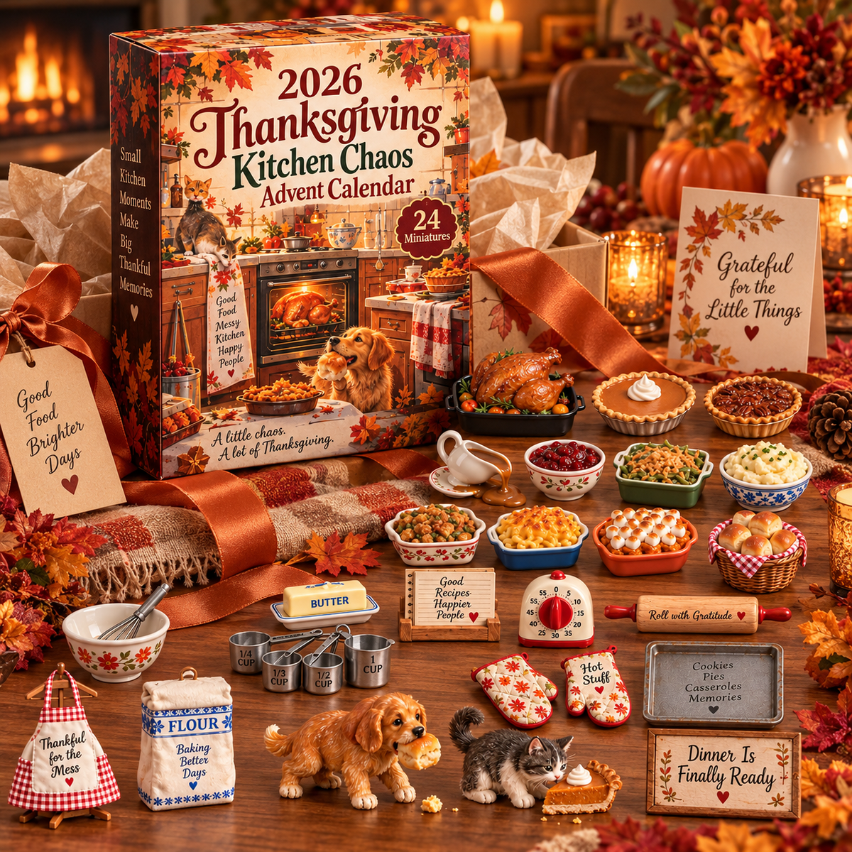 🦃 2026 Thanksgiving Kitchen Chaos Advent Calendar 🍂 – 24 Days of Festive Cooking Surprises