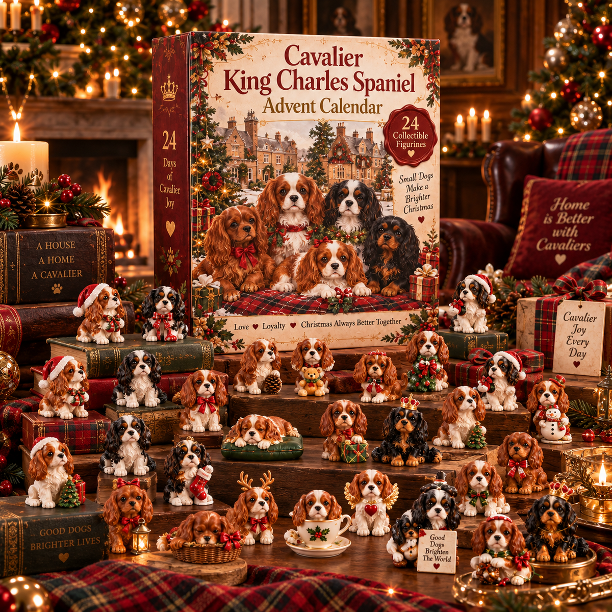 2026 Cavalier King Charles Advent Calendar 🐶🎄 – 24 Days of Festive Dog-Themed Surprises