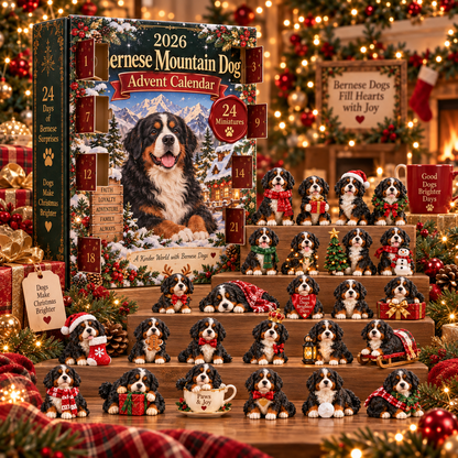 🐶 2026 Bernese Mountain Dog Advent Calendar – 24 Days of Adorable Dog Collectibles