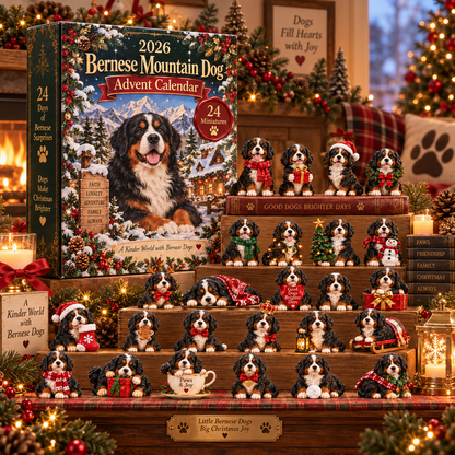 🐶 2026 Bernese Mountain Dog Advent Calendar – 24 Days of Adorable Dog Collectibles