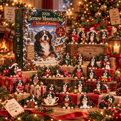 🐶 2026 Bernese Mountain Dog Advent Calendar – 24 Days of Adorable Dog Collectibles