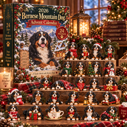🐶 2026 Bernese Mountain Dog Advent Calendar – 24 Days of Adorable Dog Collectibles