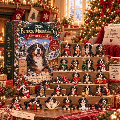 🐶 2026 Bernese Mountain Dog Advent Calendar – 24 Days of Adorable Dog Collectibles