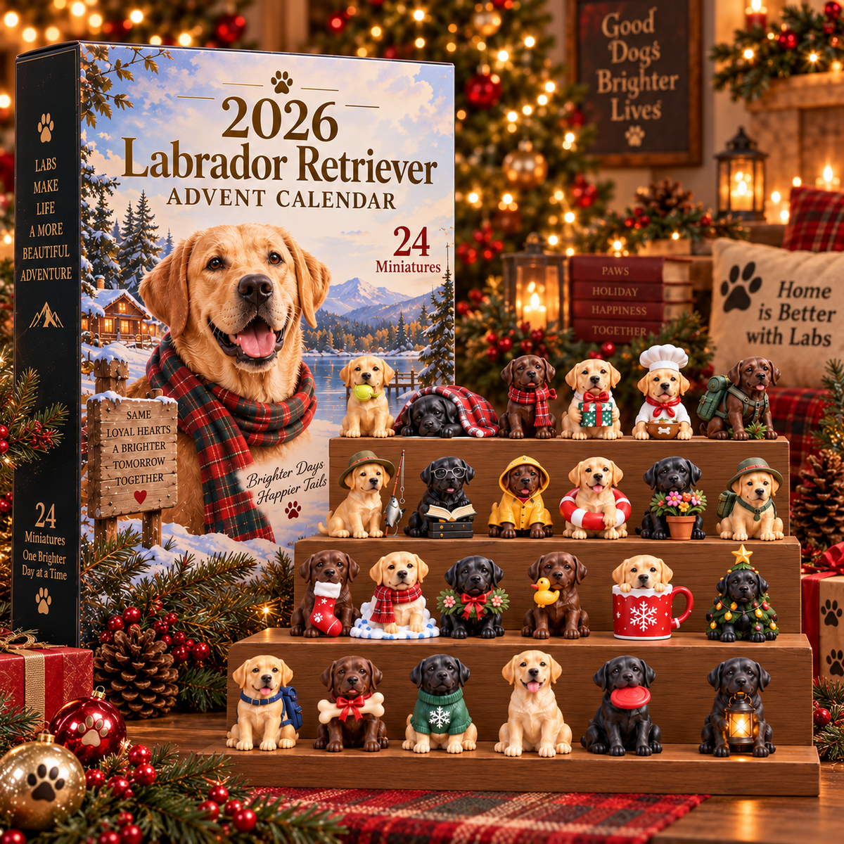 Labrador Retriever collectible Christmas display