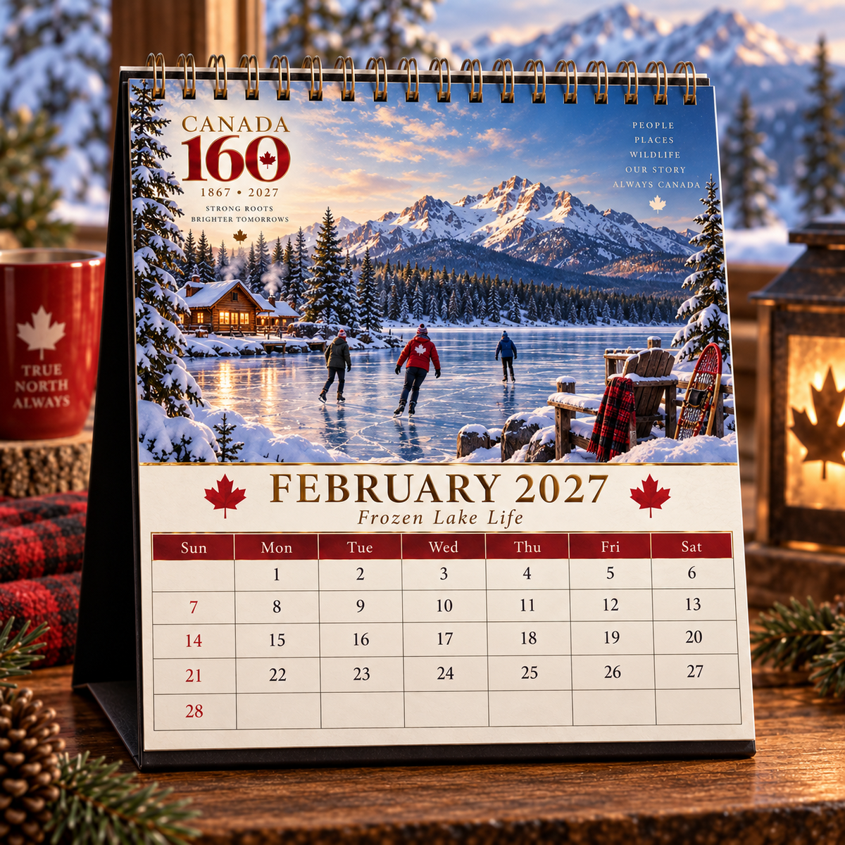 Canada 160 Calendar 2027 🇨🇦 | 12 Scenic Designs Celebrating Canada’s Landscapes, Wildlife & Iconic Places
