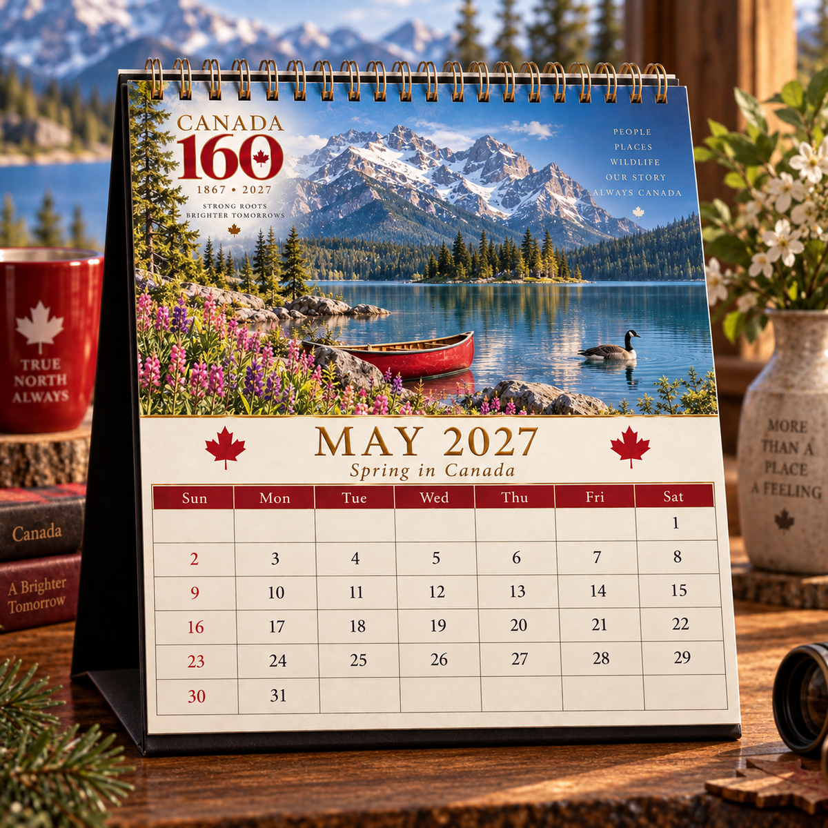 Canada 160 Calendar 2027 🇨🇦 | 12 Scenic Designs Celebrating Canada’s Landscapes, Wildlife & Iconic Places