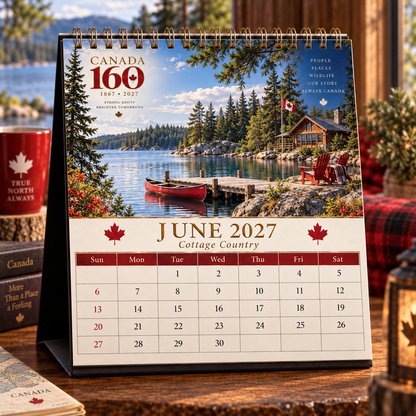 Canada 160 Calendar 2027 🇨🇦 | 12 Scenic Designs Celebrating Canada’s Landscapes, Wildlife & Iconic Places