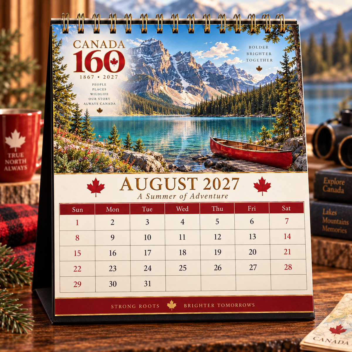 Canada 160 Calendar 2027 🇨🇦 | 12 Scenic Designs Celebrating Canada’s Landscapes, Wildlife & Iconic Places