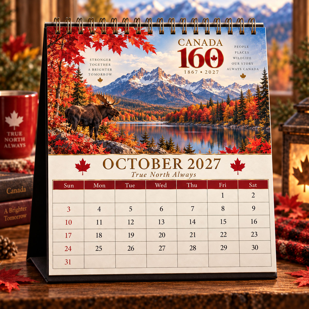 Canada 160 Calendar 2027 🇨🇦 | 12 Scenic Designs Celebrating Canada’s Landscapes, Wildlife & Iconic Places
