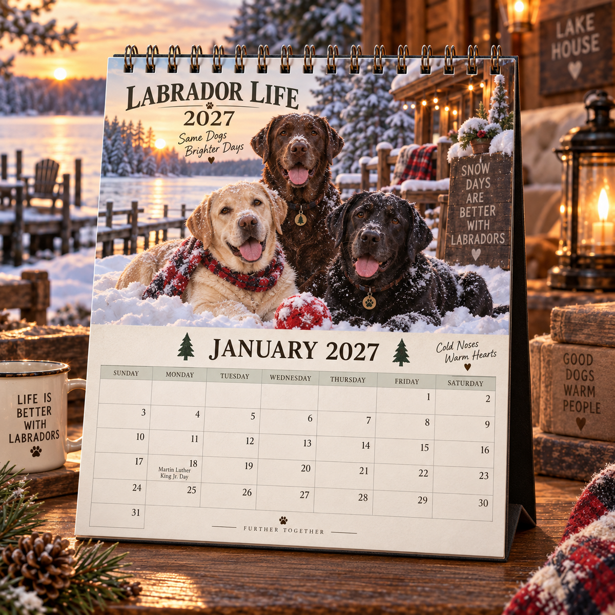 Labrador Life 2027 Calendar 🐾 | 12 Months of Adventures with Your Best Friend