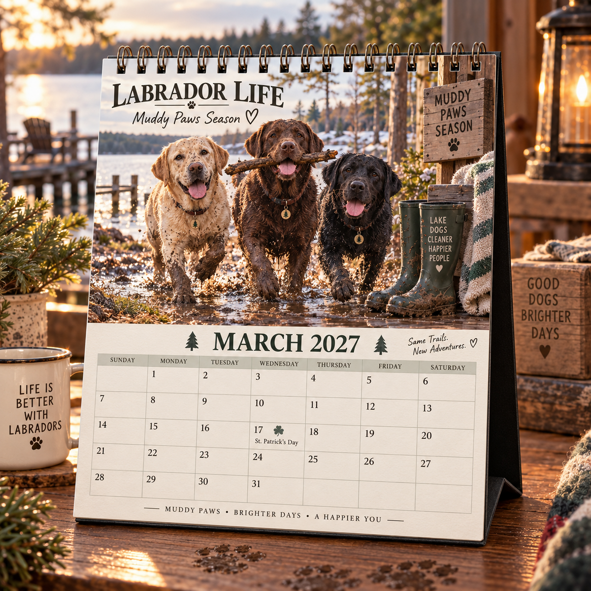 Labrador Life 2027 Calendar 🐾 | 12 Months of Adventures with Your Best Friend