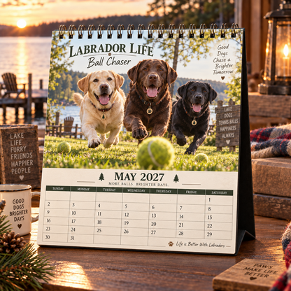 Labrador Life 2027 Calendar 🐾 | 12 Months of Adventures with Your Best Friend