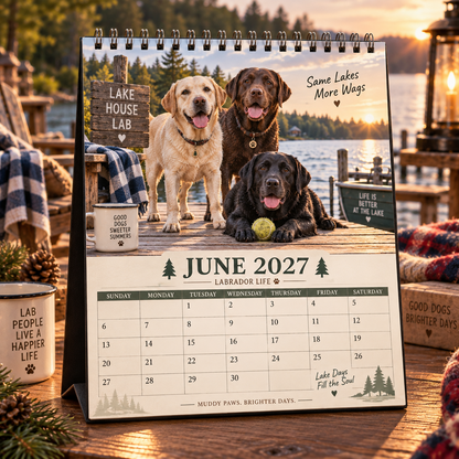 Labrador Life 2027 Calendar 🐾 | 12 Months of Adventures with Your Best Friend