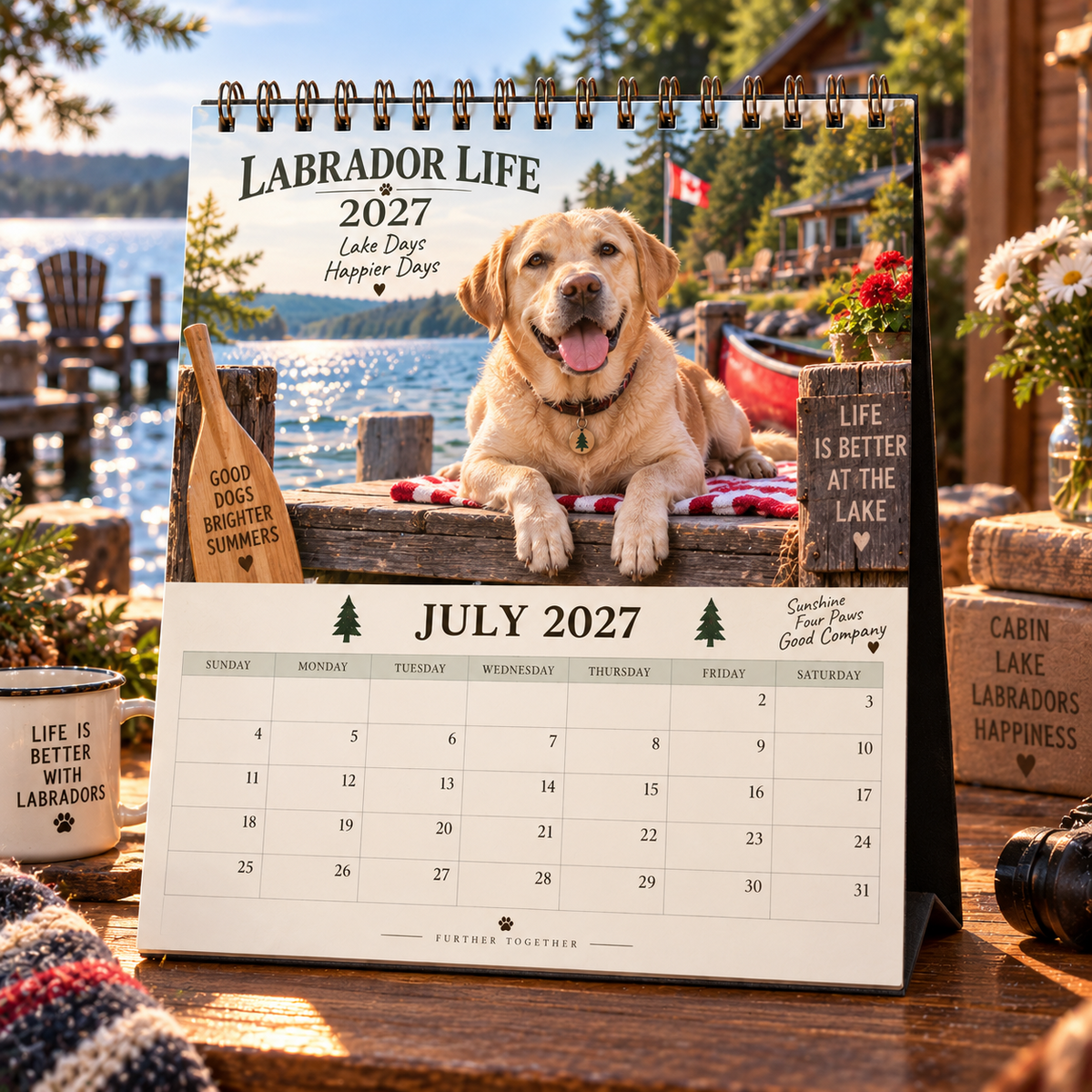 Labrador Life 2027 Calendar 🐾 | 12 Months of Adventures with Your Best Friend