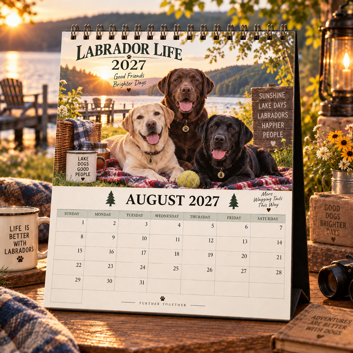 Labrador Life 2027 Calendar 🐾 | 12 Months of Adventures with Your Best Friend