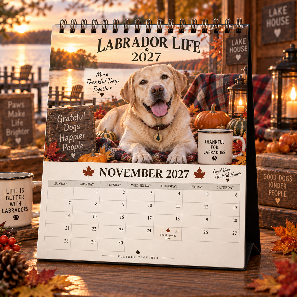 Labrador Life 2027 Calendar 🐾 | 12 Months of Adventures with Your Best Friend