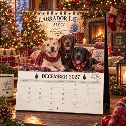 Labrador Life 2027 Calendar 🐾 | 12 Months of Adventures with Your Best Friend