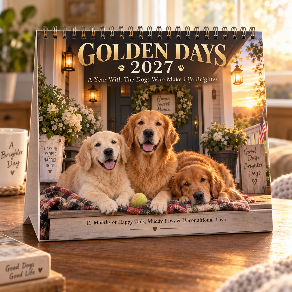 Golden Days 2027 Calendar 🐾 | 12 Months with the Dogs Who Make Life Brighter