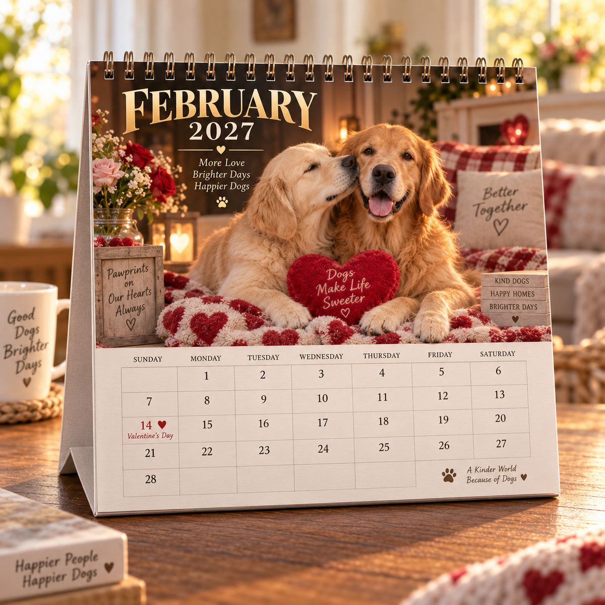 Golden Days 2027 Calendar 🐾 | 12 Months with the Dogs Who Make Life Brighter