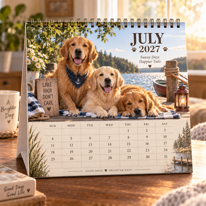 Golden Days 2027 Calendar 🐾 | 12 Months with the Dogs Who Make Life Brighter