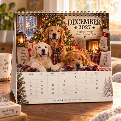 Golden Days 2027 Calendar 🐾 | 12 Months with the Dogs Who Make Life Brighter