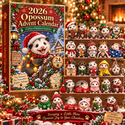 2026 Opossum Advent Calendar 🐾 – 24 Days of Adorable Opossum Collectibles