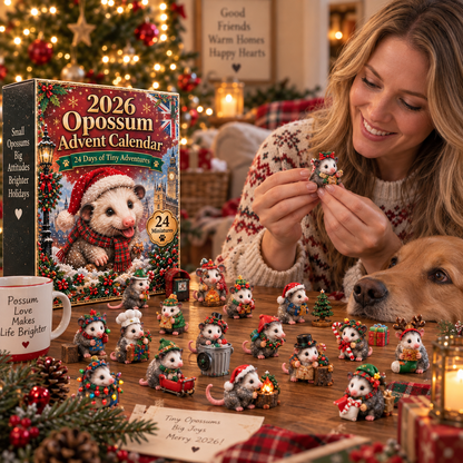 2026 Opossum Advent Calendar 🐾 – 24 Days of Adorable Opossum Collectibles