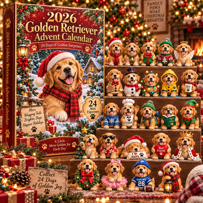 2026 Golden Retriever Advent Calendar 🐾 – 24 Days of Adorable Golden Collectibles