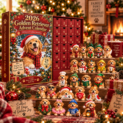 2026 Golden Retriever Advent Calendar 🐾 – 24 Days of Adorable Golden Collectibles