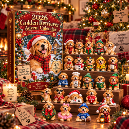 2026 Golden Retriever Advent Calendar 🐾 – 24 Days of Adorable Golden Collectibles