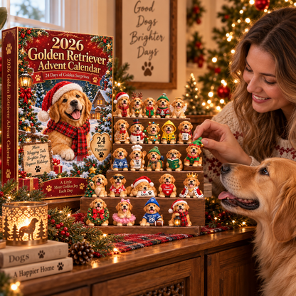 2026 Golden Retriever Advent Calendar 🐾 – 24 Days of Adorable Golden Collectibles