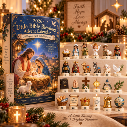 2026 Little Bible Blessings Advent Calendar ✝️ – 24 Days of Faith-Filled Surprises