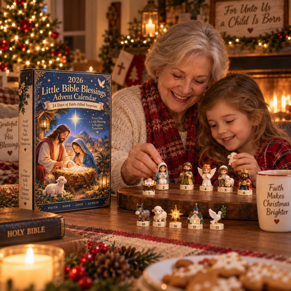 2026 Little Bible Blessings Advent Calendar ✝️ – 24 Days of Faith-Filled Surprises