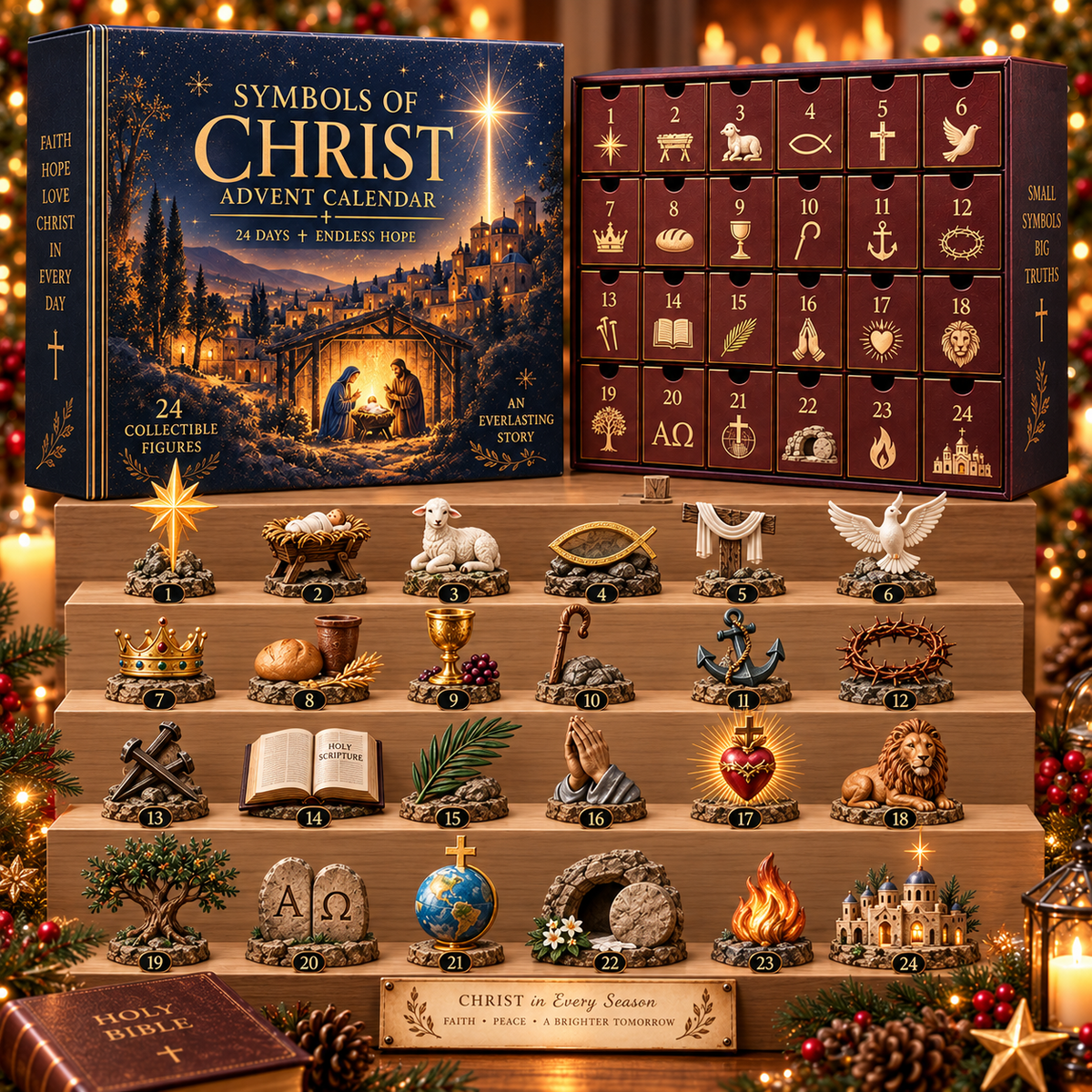 2026 Symbols of Christ Advent Calendar ✝️ – 24 Days of Faith, Hope & Meaning