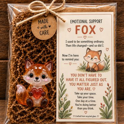 Emotional Support Glass Animal Gift 🐾💕 – A Little Reminder That You Matter
