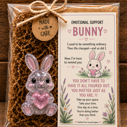 Emotional Support Glass Animal Gift 🐾💕 – A Little Reminder That You Matter