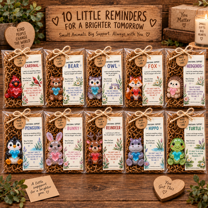 Emotional Support Glass Animal Gift 🐾💕 – A Little Reminder That You Matter