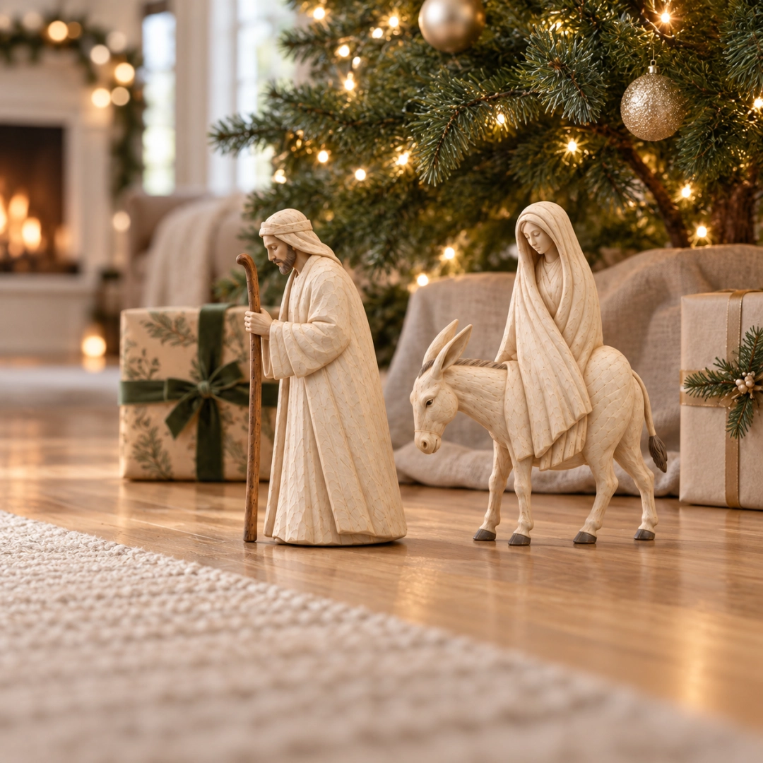 Journey to Bethlehem Nativity Figurine Set