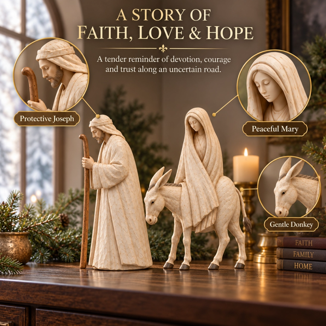 Mary Joseph and donkey story of faith love and hope